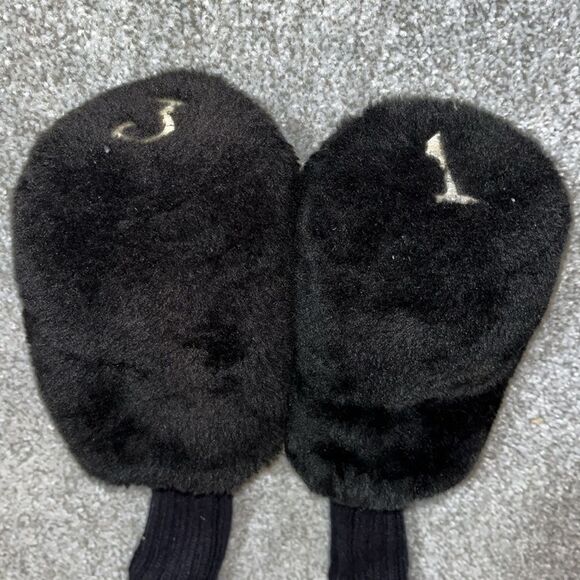 Long neck Black Retro vintage fuzzy barrel head cover #1 & #3 old school Acrylic - Picture 2 of 2